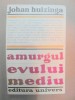 AMURGUL EVULUI MEDIU de JOHAN HUIZINGA , 1970 *MINIMA UZURA