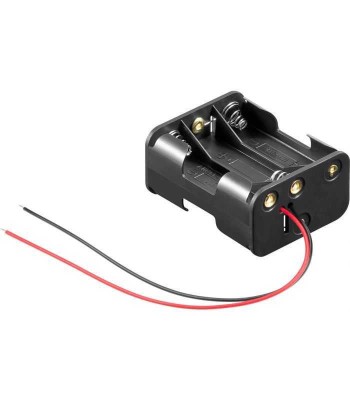 Suport baterii 6x AA R6 cu fire terminale 58x45x28mm Goobay 81216 foto