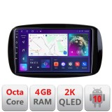 Navigatie Smart For Two 2015- C-Smart15 Android Octa Core Ecran 2K QLED GPS 4G 4+32GB 360 KIT-SMART15+EDT-E409-2K CarStore Technology