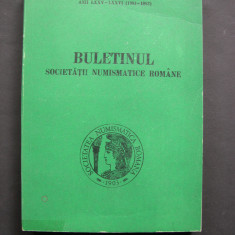 Buletinul Societatii Numismatice Romane, anii LXXV - LXXVI (1981 - 1982)