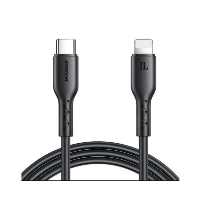 Cablu Date Si Incarcare Joyroom Flash Charge, UsbC La LightningC, Putere 30W, Lungime 1M, Negru - SA26-CL3 foto