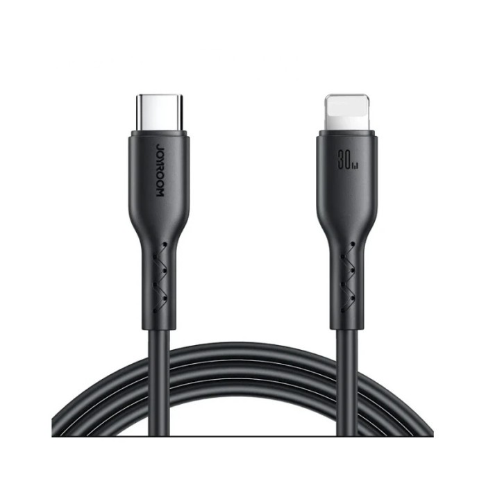 Cablu Date Si Incarcare Joyroom Flash Charge, UsbC La LightningC, Putere 30W, Lungime 1M, Negru - SA26-CL3
