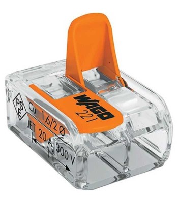 Conector slim MYF 2X4mm2 WAGO 221-412 foto