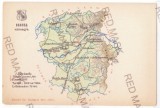 5318 - Map, HALMI, Maramures, Romania - old postcard - unused, Necirculata, Printata