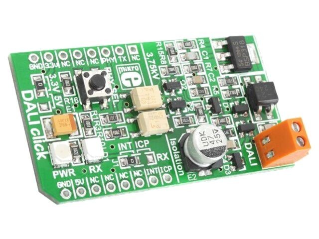 Placă prototip Controler DALI GPIO