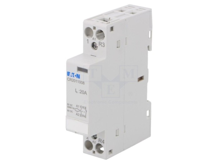Contactor modular 2P 20A, 8VAC
