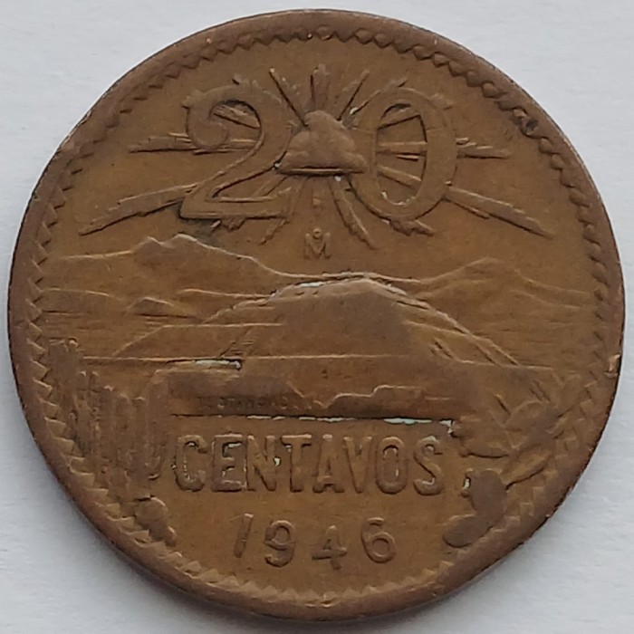 Mexic, 20 Centavos 1946