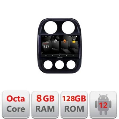 Navigatie Jeep Compass 2010-2016 5960Pro-2500 Android Octa Core Qualcomm 2K Qled 8+128 DTS DSP 360 4G Optical CarStore Technology foto