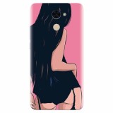 Husa silicon pentru Huawei Nova Lite Plus, Girl With Long Hair