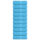 vidaXL Prosoape pentru oaspeți 10 buc turcoaz 360 g/m&sup2; 100% bumbac