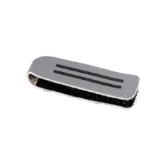 Tragator fermoar cu velcro Crisalida, 37 mm, Gri reflectorizant