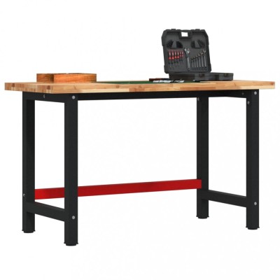 vidaXL Banc de lucru 140x60x83 cm lemn masiv de acacia, dreptunghiular 3309674 foto