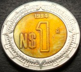 Cumpara ieftin Moneda bimetal 1 NUEVO PESO - MEXIC, anul 1994 * cod 4677 C