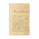 I. Anghelovici, scrisoare pentru Gheorghe C. Cantacuzino-R&acirc;foveanu, 10 decembrie 1895