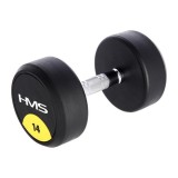 Cumpara ieftin Gantera cauciucata cu greutate fixa HMS HG PRO 14kg FitLine Training