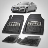 Cumpara ieftin Covorase Auto Tip Tavita TeamCar&reg; Audi A5 F5 Sportback (2016-2025) Cauciuc Reciclat, Margine Inalta 3cm, Antiderapante, Negre