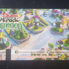 Pentru colectionari, Bilet intrare folosit Dubai Miracle Garden, 2019