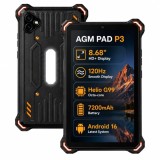 Cumpara ieftin Tableta AGM PAD P3, 4G LTE, 8.68, FHD+ 120Hz, 6GB RAM, 128GB ROM, Android 16, Helio G99 Octa-Core, Camera 50MP, 7200mAh, IP68 IP69K, eSIM, NFC, Dual S