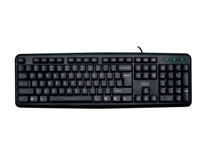 Tastatura USB Well KU002 negru