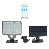 Lampa LED solara 8W cu telecomanda, baterie 2000 mAh si protectie IP65