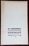 MIRCEA IVANESCU: VERSURI (VOLUM DEBUT 1968/DEDICATIE-AUTOGRAF PT. VASILE ZAMFIR)