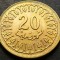 Moneda exotica 20 MILLIM - TUNISIA, anul 1983 * cod 2897 = A.UNC