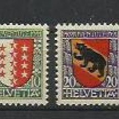 Elvetia MNH 1921 - MI 172/74 - Pro Juventute steme blazoane