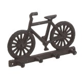 Cumpara ieftin Cuier metalic bicicleta maro antichizat 20 cm x 13 cm