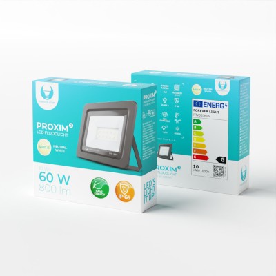 Proiector LED Forever Light PROXIM II 10W, 800 lm, 12 Leduri, lumina alb neutru 4500 foto