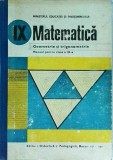 Augustin Cota - Matematica. Manual pentru clasa a IX-a. Geometrie si