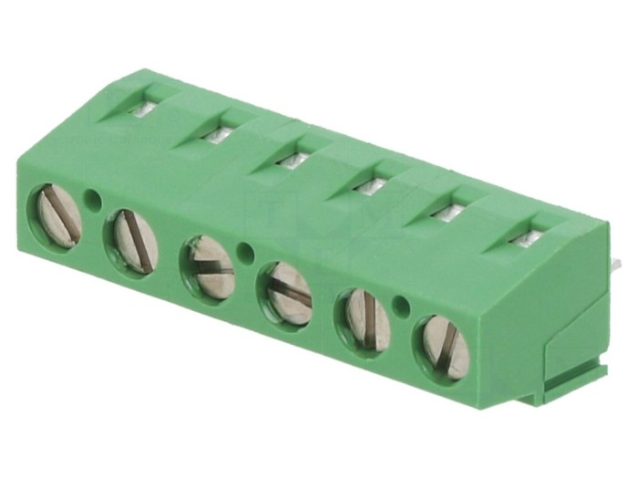 Conector regletă PCB 90&deg; 5,08mm