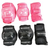 Set protectii role copii WORKER Kinder, 6 piese, genunchi, coate si palme