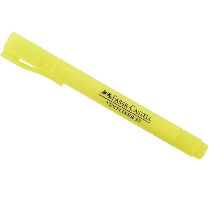 Textmarker Galben Faber-Castell 38, Varf Tesit 2 mm, Evidentiator, Marker Highlighter, Evidentiatoare, Markere, Markere Scoala, Textmarkere, Textmarke