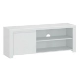 Cumpara ieftin Comoda TV mdf alb lucios Lindy 156x42x61 cm