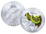 Gambia 1000 Dalasis 2015 Sarpele Mamba Verde UNC 40mm