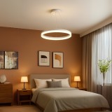 Lustra LED cu telecomanda ANINA 33W, lumina Rece/Calda/Neutra, Dimabila, Alb, Inaltime Reglabila