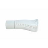 Set 2 mansoane biciclete KRIS Ergo 6041, PVC, 90/120mm, culoare alb Cod:A661
