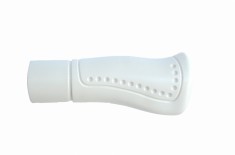 Set 2 mansoane biciclete KRIS Ergo 6041, PVC, 90/120mm, culoare alb Cod:A661