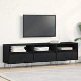 VidaXL Dulap TV, stejar negru, 150x30x44,5 cm, lemn prelucrat