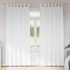 Perdele Opace vidaXL, 2 buc, Alb Pur, 245x140cm, Poliester, Draperii Intunecare Totala, Montare Externa, Design Elegant