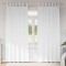 vidaXL Perdele opace cu perdele 2 pcs Alb pur 245 x 140 cm Poliester