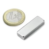 Magnet Neodim Puternic Bloc 50x10x5mm, Forta 10kg, Fixare Nepermanenta, Nichelat, N48