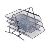 Cumpara ieftin Set 3 tavite pentru documente Mesh Memoris-Precious, metal, argintiu