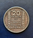 Moneda de argint - 20 Francs 1933, Franta - B 2135, Europa