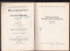 Hegel - Enciclopedia stiintelor filozofice 1 - Logica foto