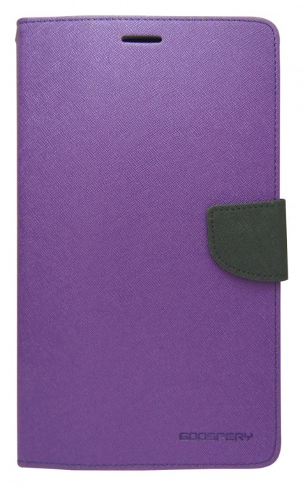 Husa tip carte Mercury Goospery Fancy Diary mov + negru pentru Samsung Galaxy Tab 3 8.0 (SM-T310, SM-T311, SM-T315)