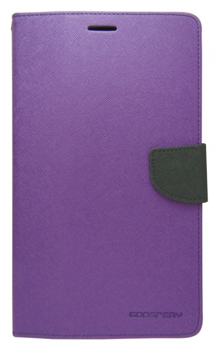 Husa tip carte Mercury Goospery Fancy Diary mov + negru pentru Samsung Galaxy Tab 3 8.0 (SM-T310, SM-T311, SM-T315)