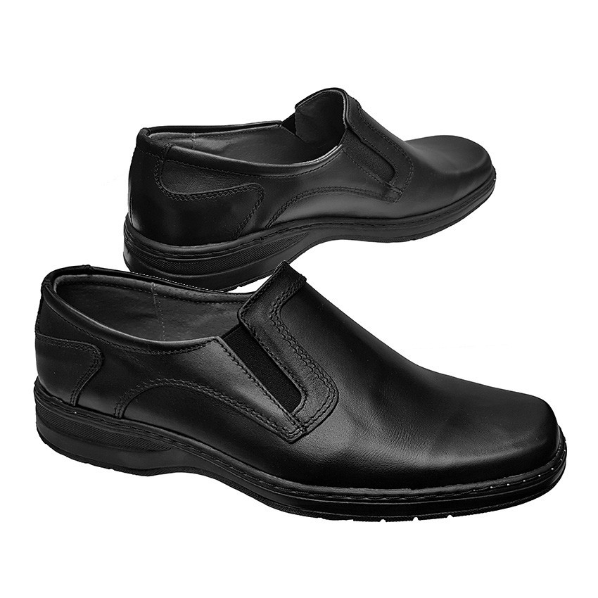 Pantofi lati usori piele naturala negri talpa EPA 39-46, 40 - 45, Negru |  Okazii.ro