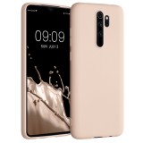 Husa pentru Xiaomi Redmi Note 8 Pro, Silicon, Crem, 50242.225, kwmobile, Carcasa