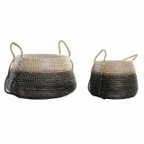 Cumpara ieftin Set de Coșuri DKD Home Decor Natural Gri Iarbă de mare (52 x 52 x 44 cm) (2 pcs)